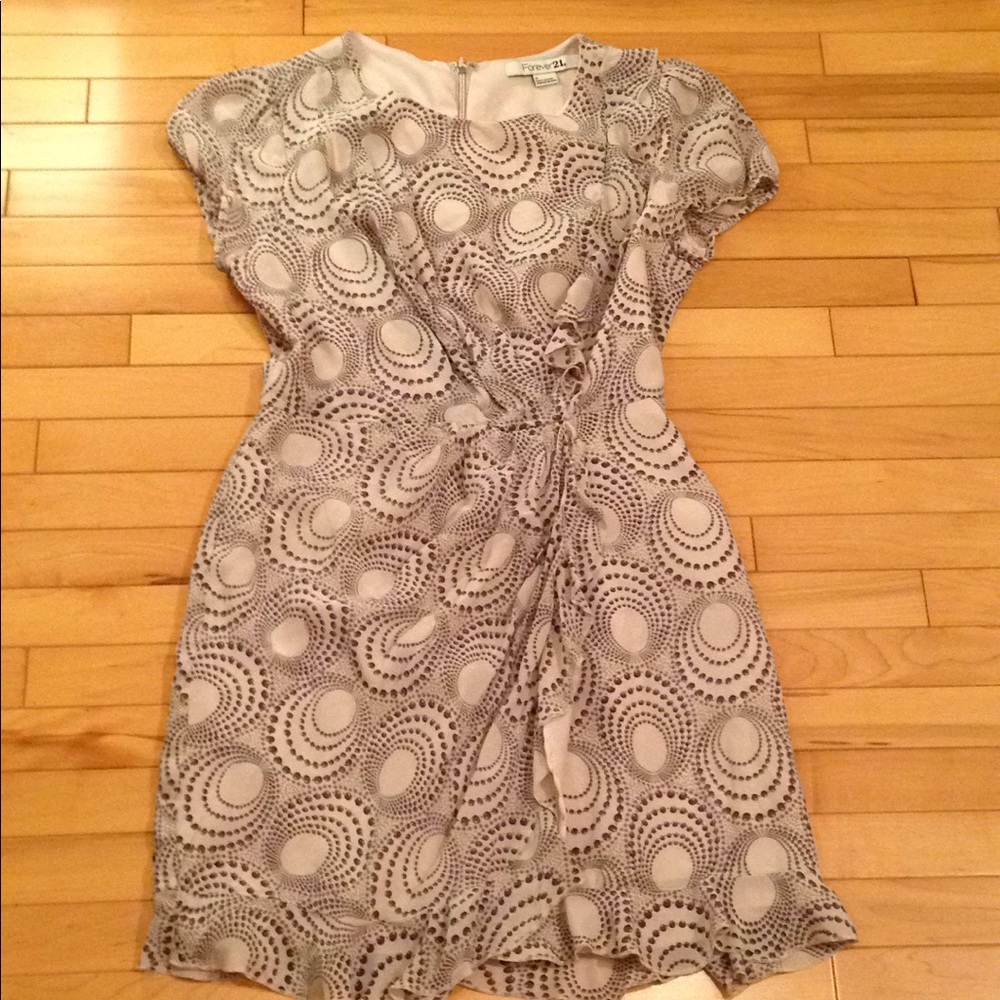 Forever 21 pink ruffle mini dress